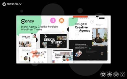 Goncy - Digital Agency & Creative Portfolio WordPress Elementor Theme