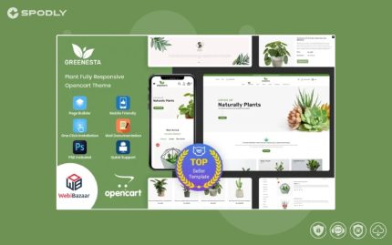 Greenesta Organic - Food & Grocery Store OpenCart Template
