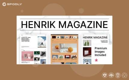 Henrik - Creative Magazine WordPress Theme