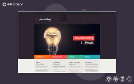 Home Electricity Company Joomla Template