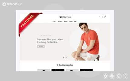 Houston T-Shirt Shop OpenCart Template