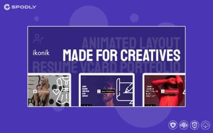 Ikonik - Resume vCard WordPress Theme