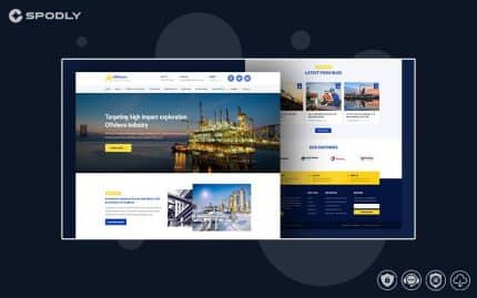 Industrial Business Responsive WP theme - Offshore