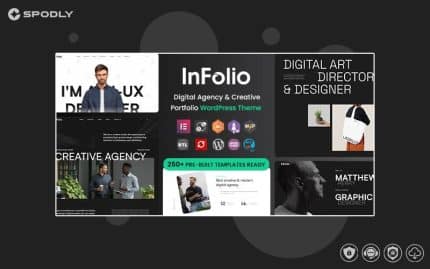 Infolio - Digital Agency & Creative Portfolio WordPress Elementor Theme