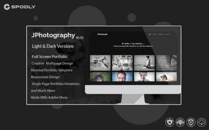 JPhotography – Minimal Photography Portfolio Muse Template