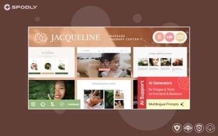 Jacqueline - Spa & Massage Salon Beauty Theme