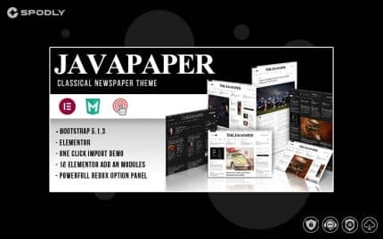 Javapaper – Classic Newspaper Theme