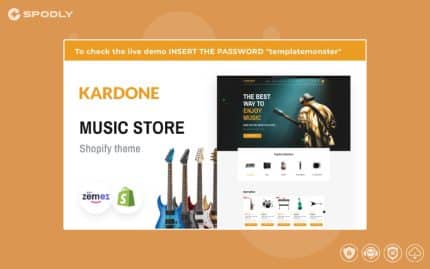 Kardone Music Store Shopify Theme