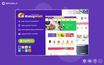 KidzyMall – Kids, Toys and Games Theme for Shopify 2.0 Website stores