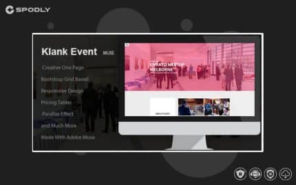Klank Event | Landing Page Muse Template