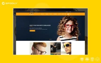 Knight Goggles and Sunglasses Store OpenCart Template