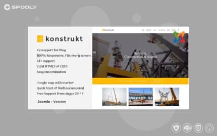 Konstrukt - Construction & Business Joomla Template