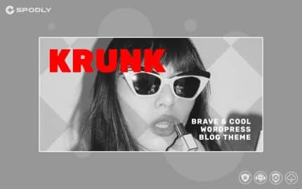 Krunk - Brave & Cool WordPress Blog Theme