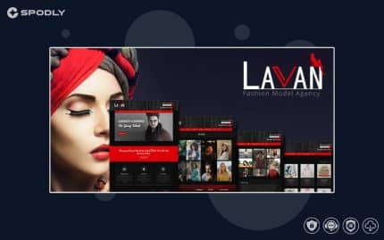 Lavan - Fashion Model Agency WordPress CMS Theme