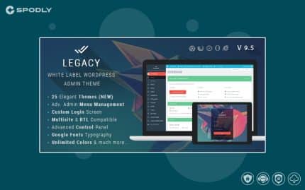 Legacy - White label WordPress Admin Theme