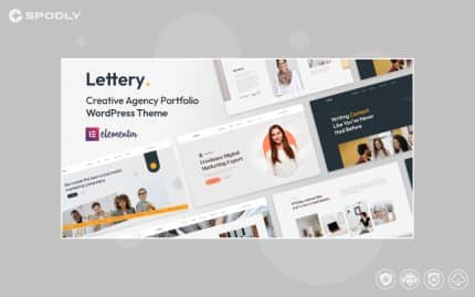 Lettery - Creative Agency Portfolio WordPress Theme
