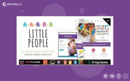 Little People | Kindergarten Joomla Template for PreScool and infants, nurseries and play school