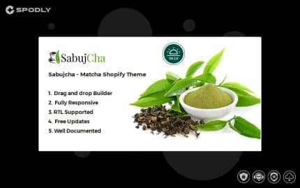 Matcha Shopify Theme - Sabujcha