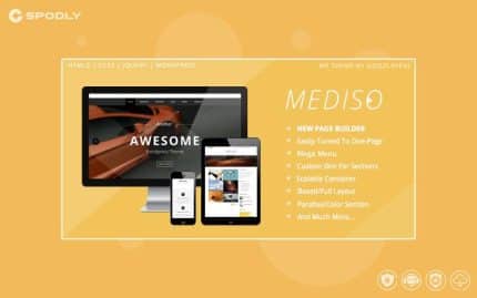 Mediso - Corporate- One-Page- Blogging WordPress