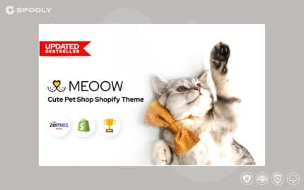 Meoow - Cute Pet Shop Shopify Theme