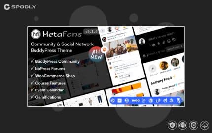 MetaFans - Community & Social Network BuddyPress Theme