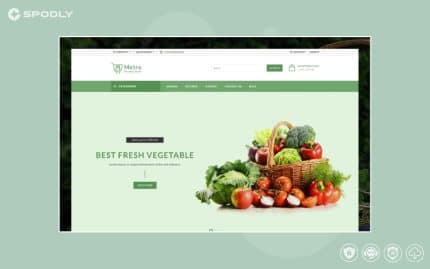 Metro Grocery and Vegetables OpenCart Template