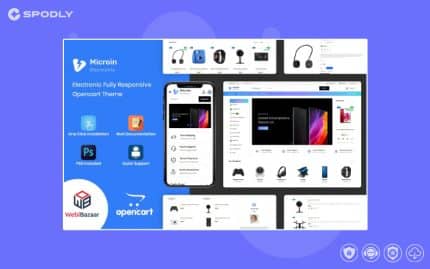 Microin - Shopping Mall OpenCart Template