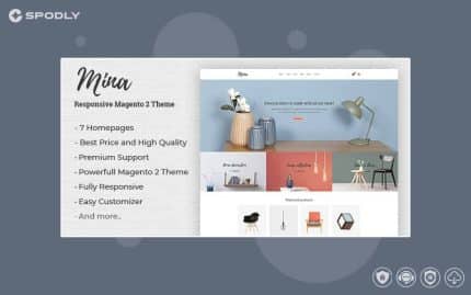 Mina - Responsive Furniture, Handmade Shop Magento 2 Theme