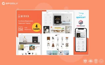 Minva - Multipurpose Furniture Store OpenCart Template