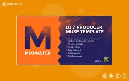 MixMaster - DJ / Producer Website Muse Template