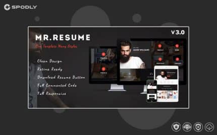 Morgan - Resume, vCard, Personal, Profile and Portfolio WP Theme