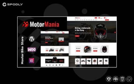MotorMania Motorcycle Accessories WooCommerce Theme
