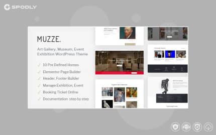 Muzze - Museum Art Gallery Exhibition WordPress Theme