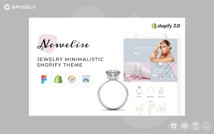 Newelise - Jewelry Elegant Minimalistic Shopify Theme