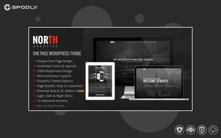 North - One Page Parallax WordPress Theme