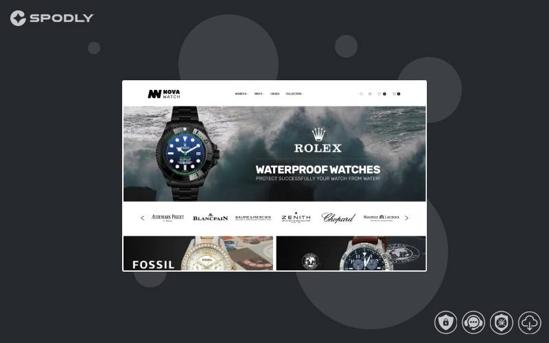 NovaWatch - Watches Store Responsive Magento Theme NovaWatch - Watches Store Responsive Magento Theme