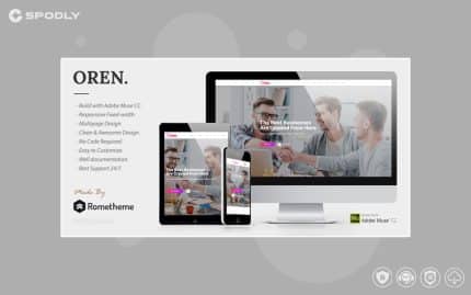 OREN - Responsive Multipurpose Adobe Muse Template