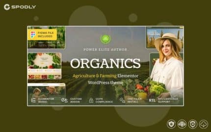 Organics - Agriculture & Food Farm WordPress Theme