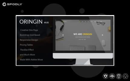 Oringin – Creative Onepage MUSE Template