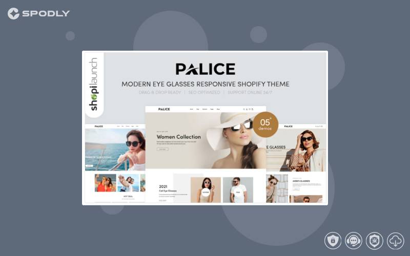 Palice - Modern Eye Glasses Responsive Shopify Theme Palice - Modern Eye Glasses Responsive Shopify Theme