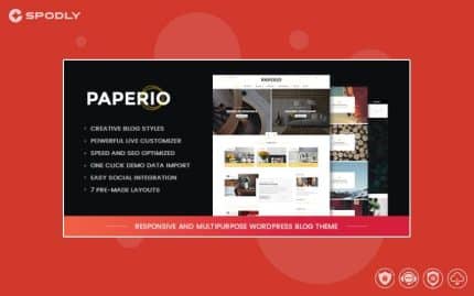 Paperio - Responsive and Multipurpose WordPress Blog Theme