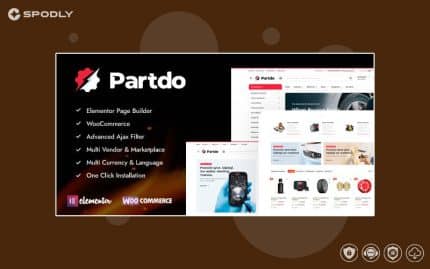 Partdo - Auto Parts and Tools Shop WooCommerce Theme