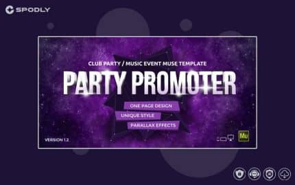 Party Promoter - Club Music Event Muse Template
