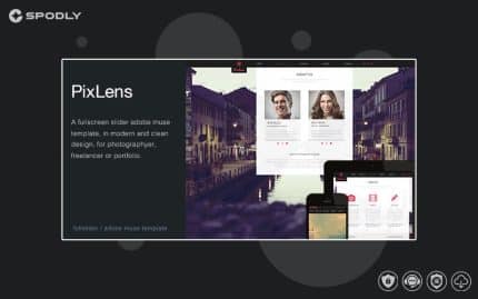 PixLens - Photography Portfolio Muse Template
