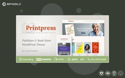 Printpress - Book Publishing WordPress Theme