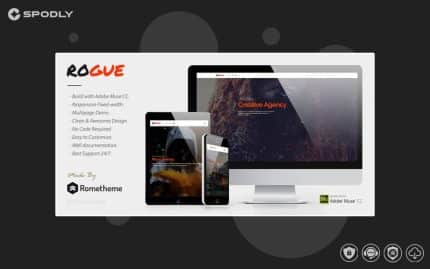 ROGUE - Creative Multi-purpose MUSE Template