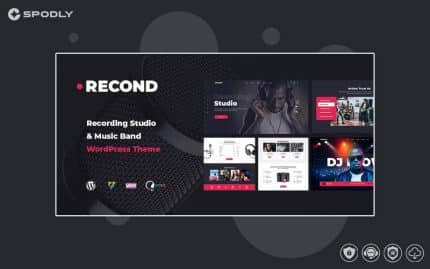Recond - Recording Studio & Music Band WordPress Theme