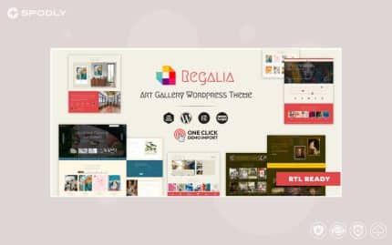 Regalia - Artist Portfolio, Art Gallery Theme