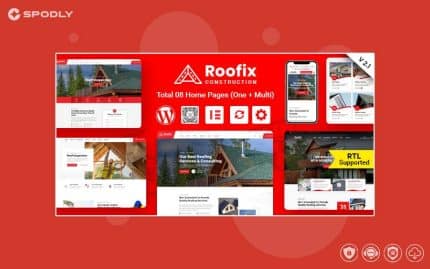 Roofix - Roofing Services WordPress Theme