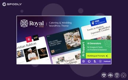 Royal Event | Catering & Wedding Chef Wordpress Theme